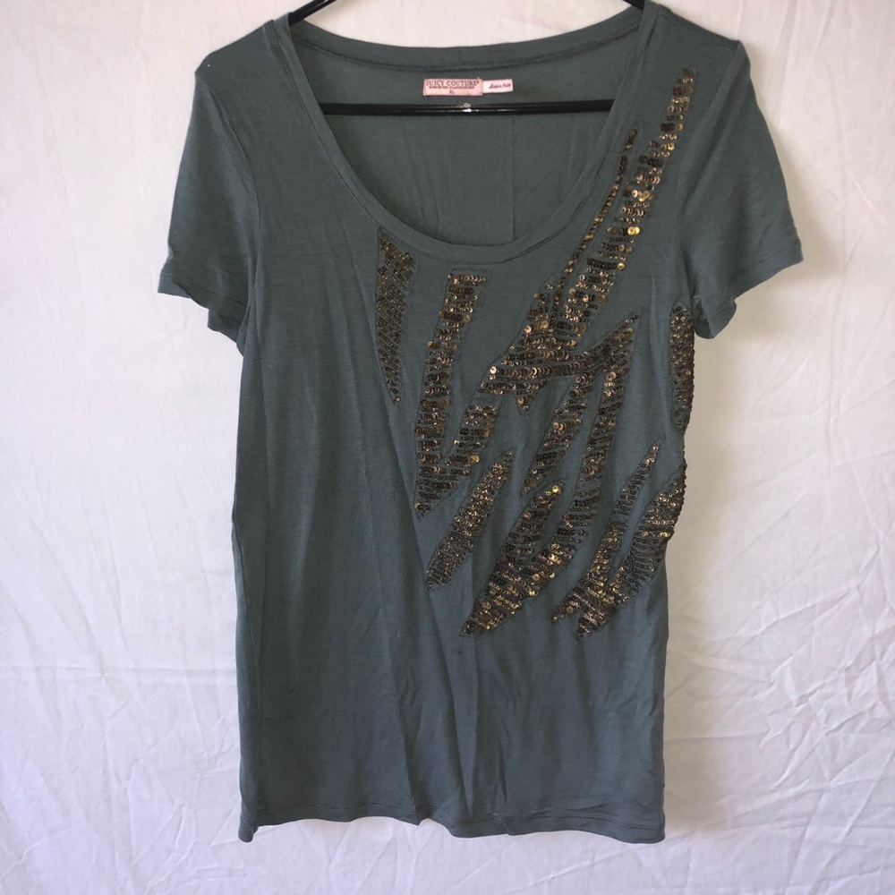 Juicy Couture XL Sequined Tee